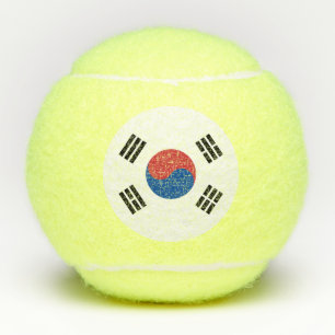 韓国旗 テニスボール