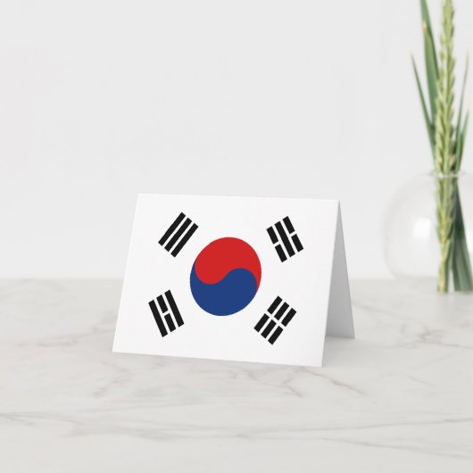 韓国旗 ノートカード (正面)