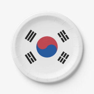 韓国旗 ペーパープレート