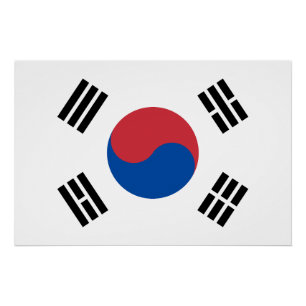 韓国旗 ポスター