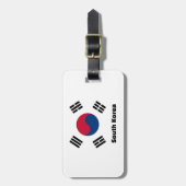 韓国旗 ラゲッジタグ (正面縦)