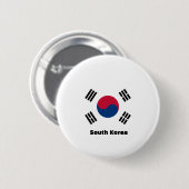 韓国旗 缶バッジ (正面&裏面)