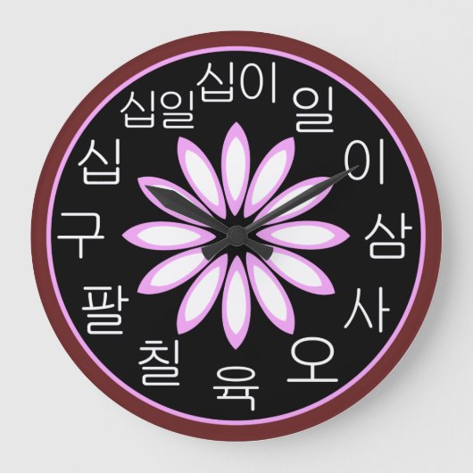 韓国時計 ラージ壁時計 (正面)