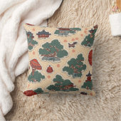 韓国柄伝統的クッション クッション (ブランケット)