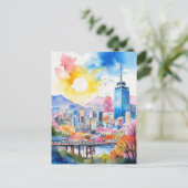 韓国水彩芸術旅行 ポストカード (スタンド正面)