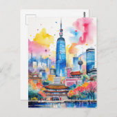 韓国水彩都市旅行 ポストカード (正面/裏面)