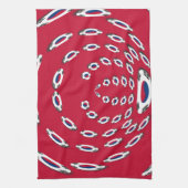 韓国水玉模様国旗 キッチンタオル (縦)