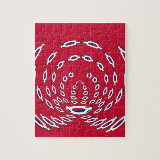 韓国水玉模様国旗 ジグソーパズル (縦)