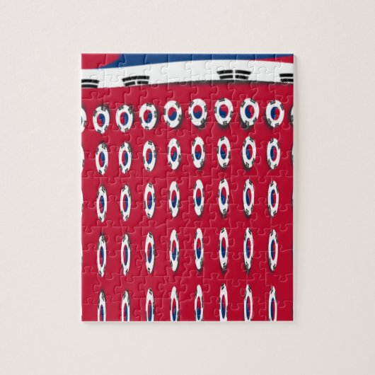 韓国水玉模様国旗 ジグソーパズル (縦)