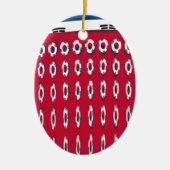 韓国水玉模様国旗 セラミックオーナメント (正面)