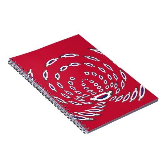 韓国水玉模様国旗 ノートブック (右側)