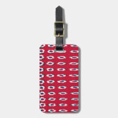 韓国水玉模様国旗 ラゲッジタグ (正面縦)