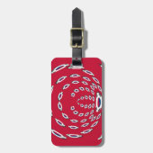 韓国水玉模様国旗 ラゲッジタグ (正面縦)