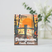 韓国海南旅行ポスター ポストカード (スタンド正面)