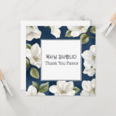 韓国牧師への感謝の花束ギフト カード (正面/裏面インサイチュ)