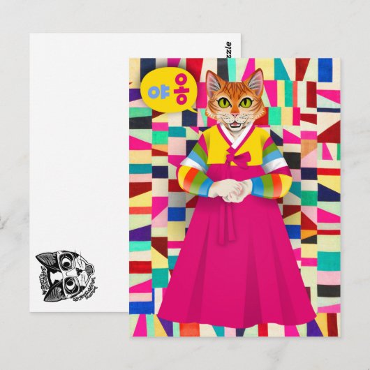 韓国猫 ポストカード (正面/裏面)