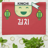 韓国産キミッヒ健康キャベツ食品プロバイオティクス4月 キッチンタオル (折り畳み)