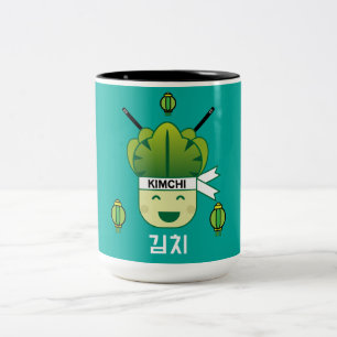 韓国産キミッヒ健康キャベツ食品プロバイオティクス4月 ツートーンマグカップ
