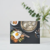 韓国産ビビンバップヤムヤムフード ポストカード (スタンド正面)