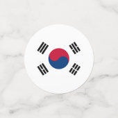 韓国紙吹雪、パーティー、韓国国旗 コンフェッティ (スモール正面)