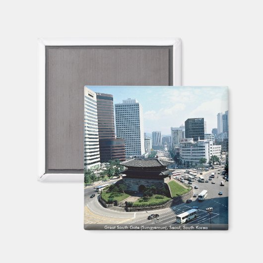 韓国素晴らしソウル南門(スンギムン) マグネット (正面/裏面)
