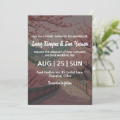 韓国結婚式招待状 招待状 (スタンド正面)