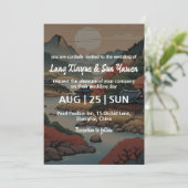 韓国結婚式招待状 招待状 (スタンド正面)