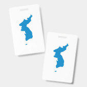 韓国統一旗 バッジ (正面＆裏面)