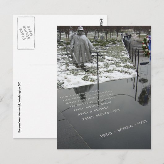 韓国記念碑 ポストカード (正面/裏面)
