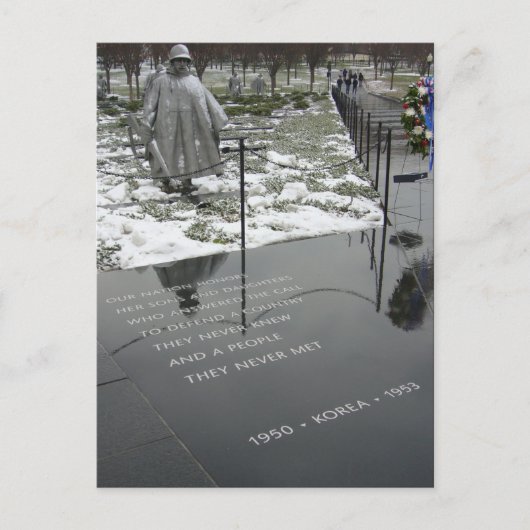 韓国記念碑 ポストカード (正面)