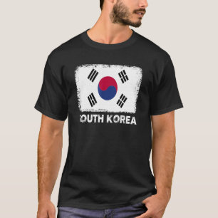 韓国誇りを持った国旗のサポート韓国人 Tシャツ