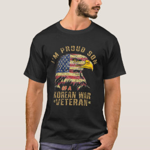 韓国誇りを持った戦争退役軍人ヴィンテージ遭難の息子 Tシャツ
