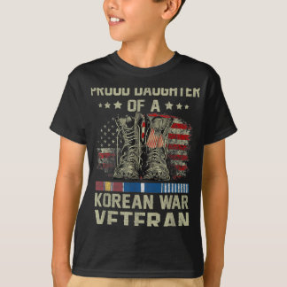 韓国誇りを持った戦争退役軍人米国家敷娘 Tシャツ