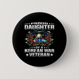 韓国誇りを持った戦争退役軍人軍隊veの娘 缶バッジ