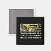 韓国誇りを持った戦争退役軍人軍隊veの孫 マグネット (正面/裏面)