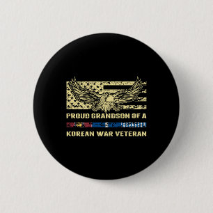 韓国誇りを持った戦争退役軍人軍隊veの孫 缶バッジ