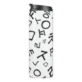 韓国語かハングル-韓国のアルファベット14の子音 タンブラー (回転右)