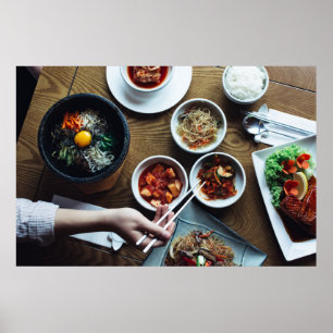 韓国語によって発酵させる食糧Kimchi ポスター