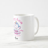 韓国語のハッピーバースデー생일 축하 해요 – パーソナライズIT コーヒーマグカップ (正面右)