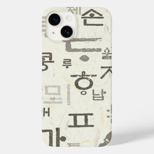 韓国語への通話Iphone 14ケース Case-Mate iPhoneケース (裏面)