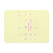 韓国語アルファベット記号言語 マグネット (横)