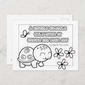 韓国語カラーリングカード – やる気を起こさせる引用文 ポストカード (正面/裏面)