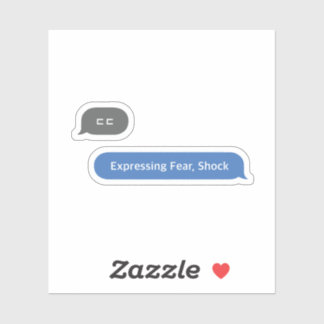 韓国語スラングのチャットバブルㄷㄷ シール