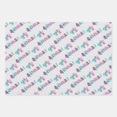 韓国語ハッピーバースデー생일 축하 해요 ラッピングペーパーシート (正面3)