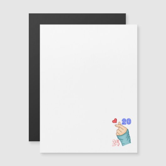 韓国語ハート2024 (正面/裏面)