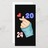 韓国語ハート2024 案内状 (正面/裏面)