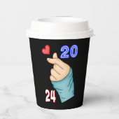 韓国語ハート2024 紙コップ (裏面)