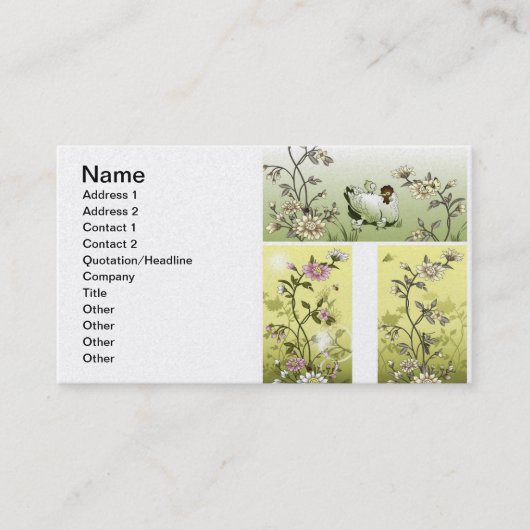 韓国語モチーフ1 名刺 (正面)