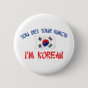 韓国語Kimchi 缶バッジ