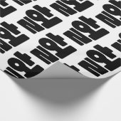 韓国語OMG / WTF Heol 헐文字スラング言語 ラッピングペーパー (角)